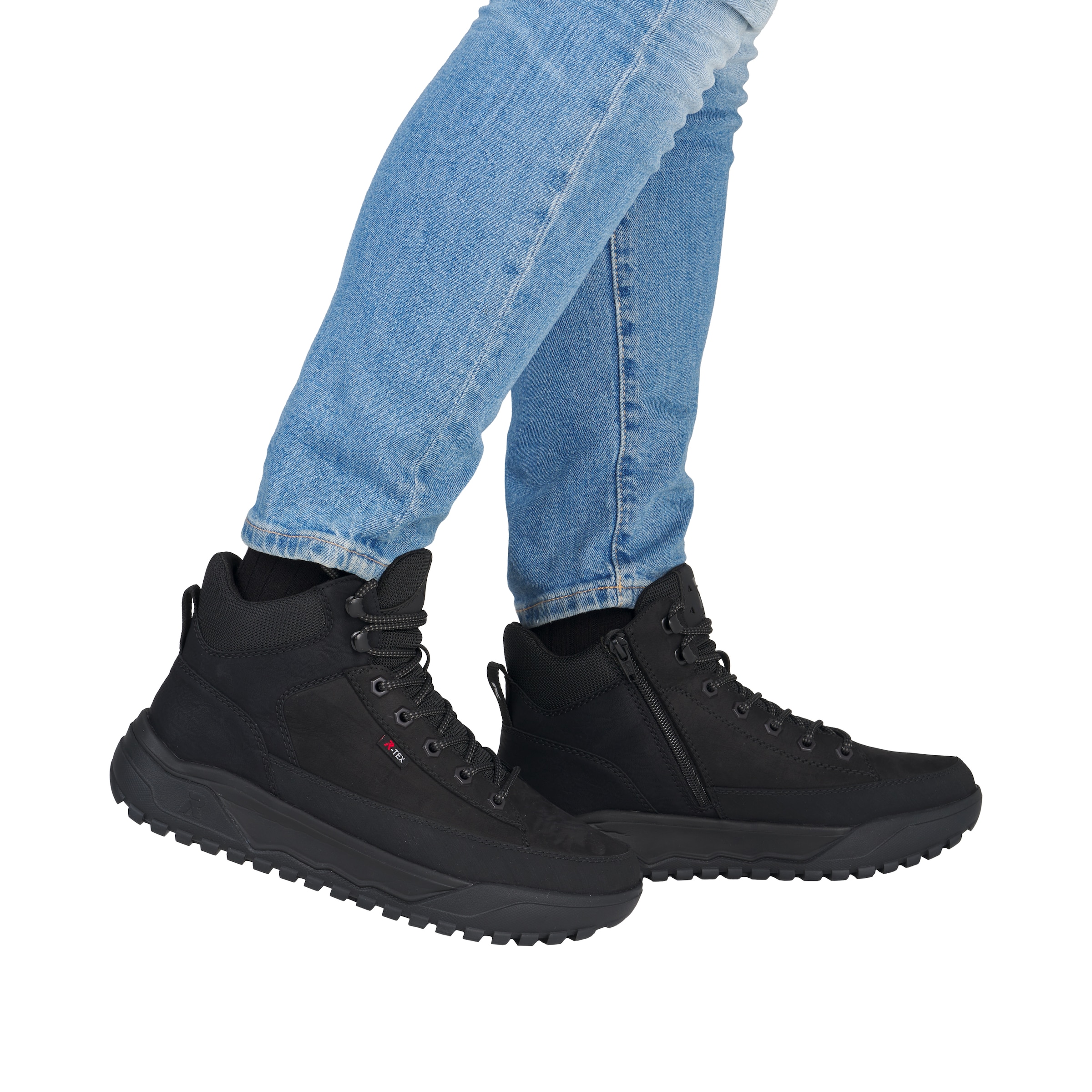 Bottes à lacets 'U1571' Rieker en noir