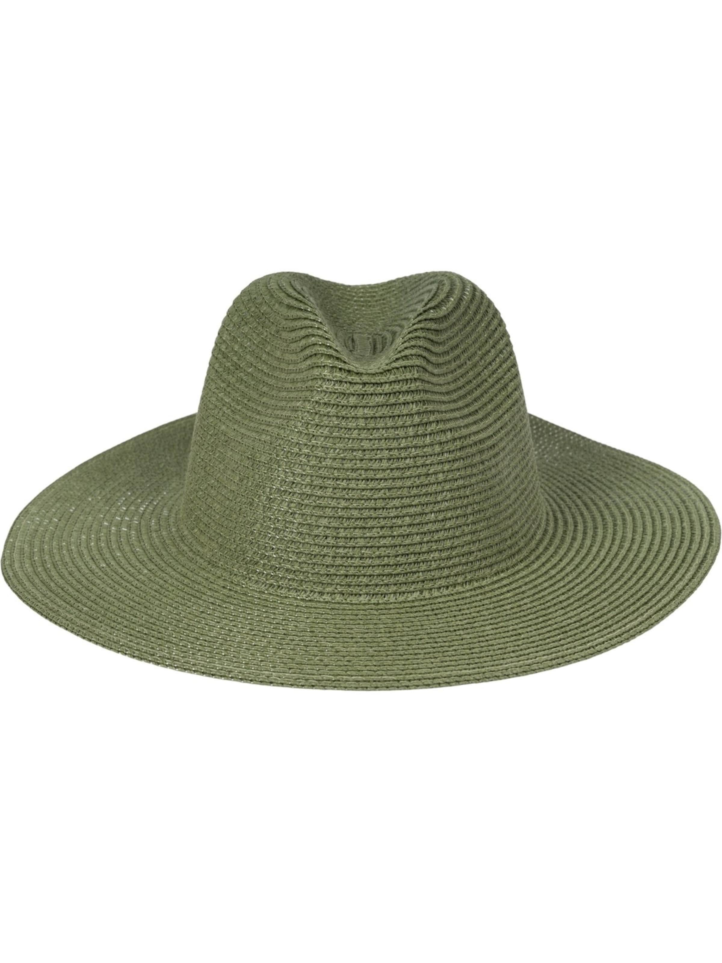 styleBREAKER Hat 'Panama Strohhut - Knautschhut' in Green