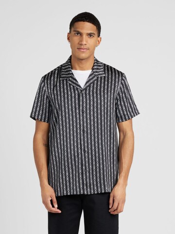 Michael Kors Regular fit Button Up Shirt 'EMPIRE' in Black: front