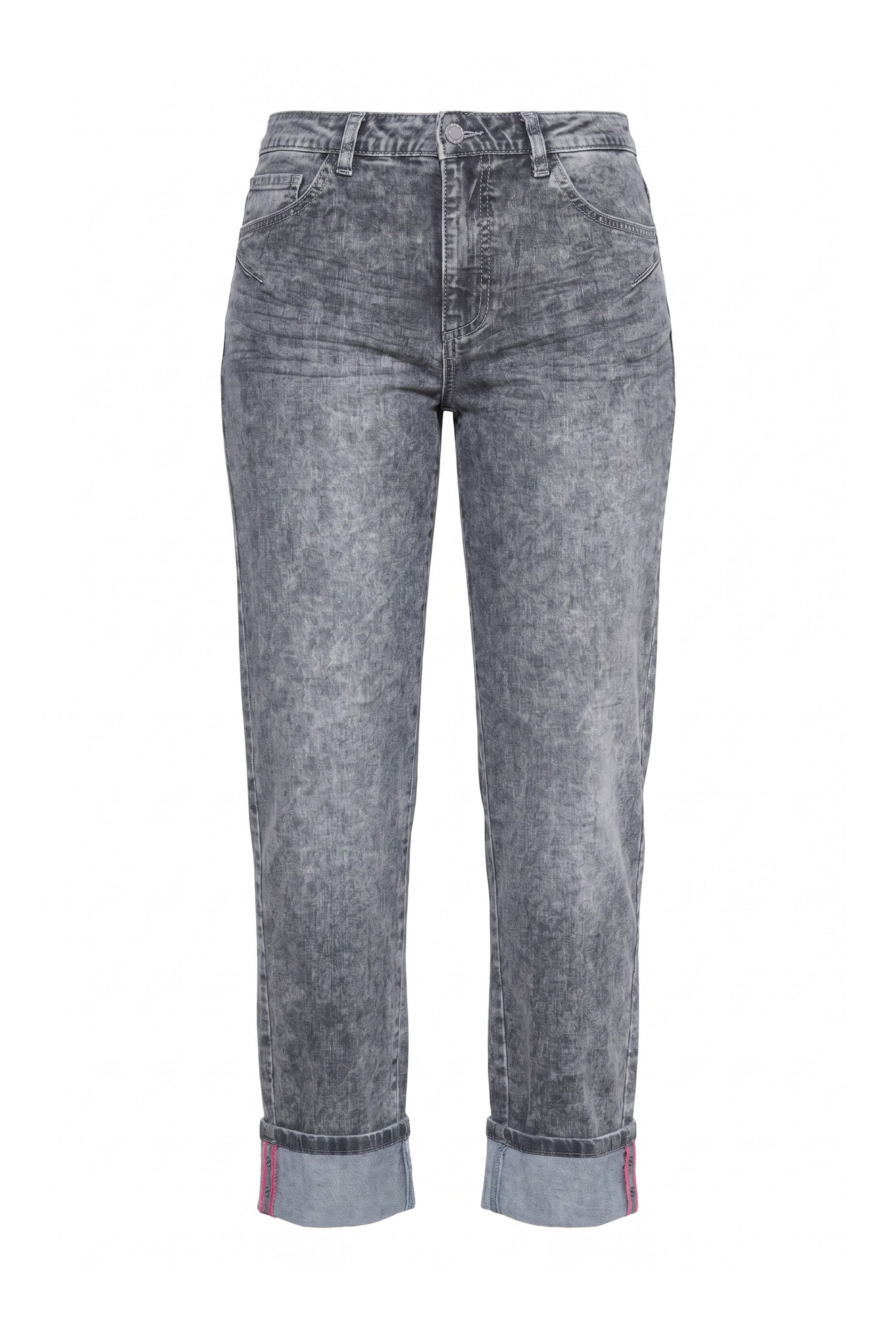 LAURASØN Regular Jeans in Grijs: voorkant