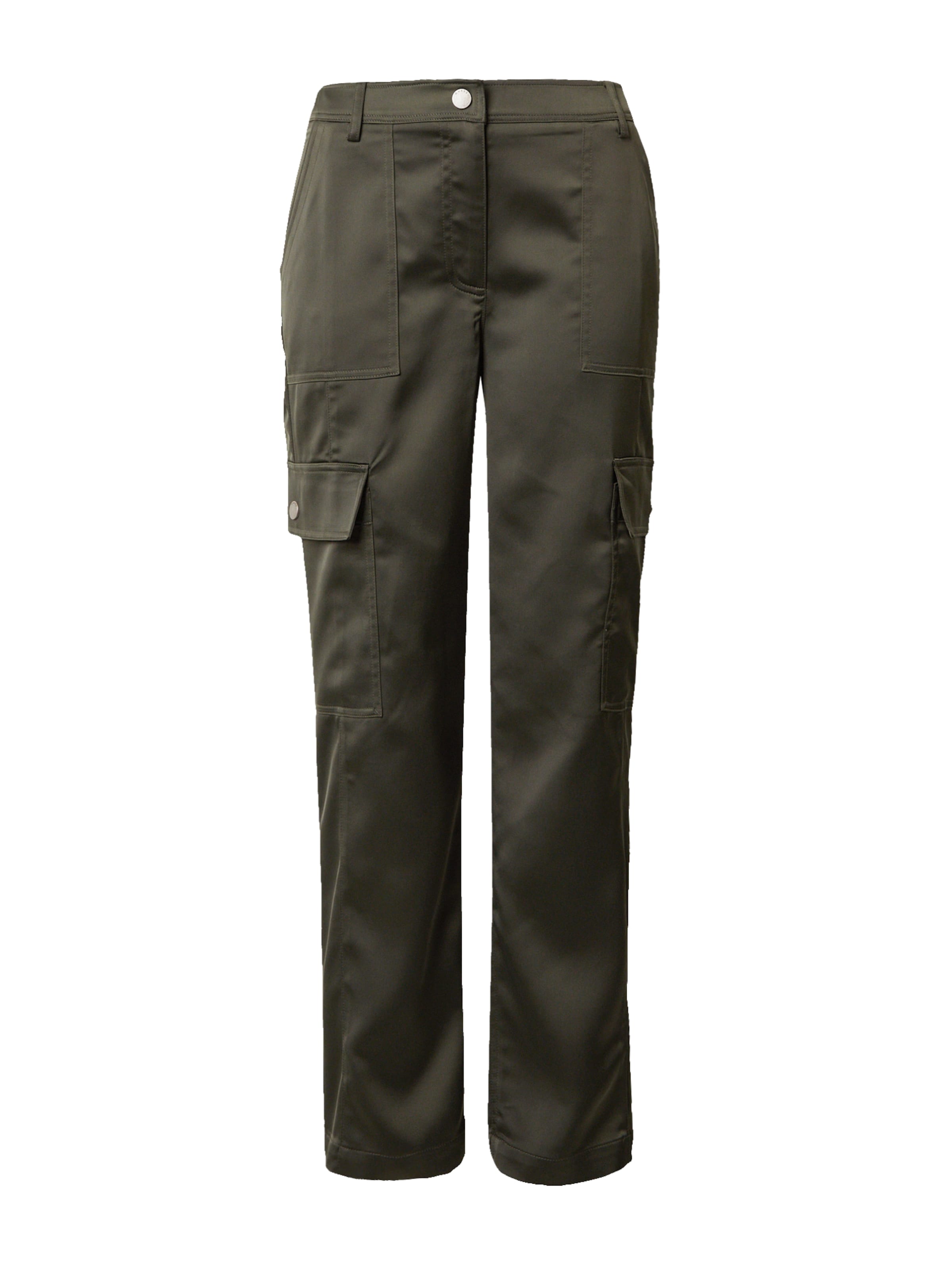 GUESS Loosefit Cargobroek 'Benedetta' in Groen: voorkant