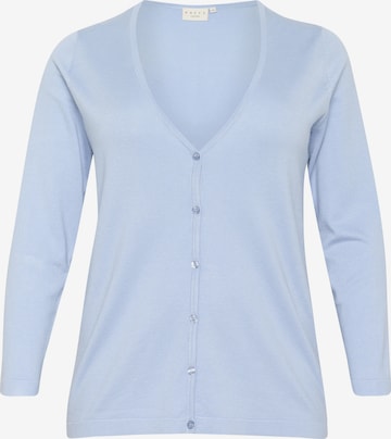 Cardigan 'Farsia' KAFFE CURVE en bleu : devant