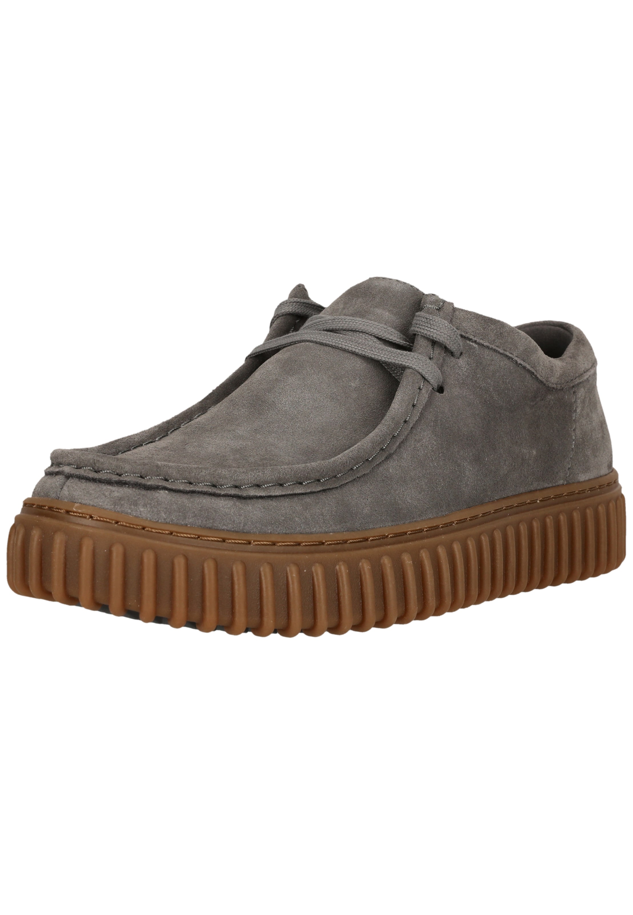 CLARKS Lace-up shoe 'Torhill Lo' in Grey: front