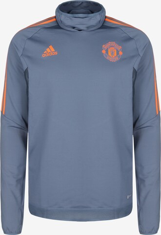 T-Shirt fonctionnel 'Manchester United Pro' ADIDAS PERFORMANCE en bleu : devant