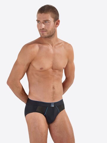 HOM Slip ' Sports Lab ' in Black: front