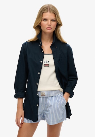 Chemisier 'Essentials' Superdry en bleu : devant