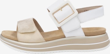 REMONTE Sandals 'Basic' in Beige: front