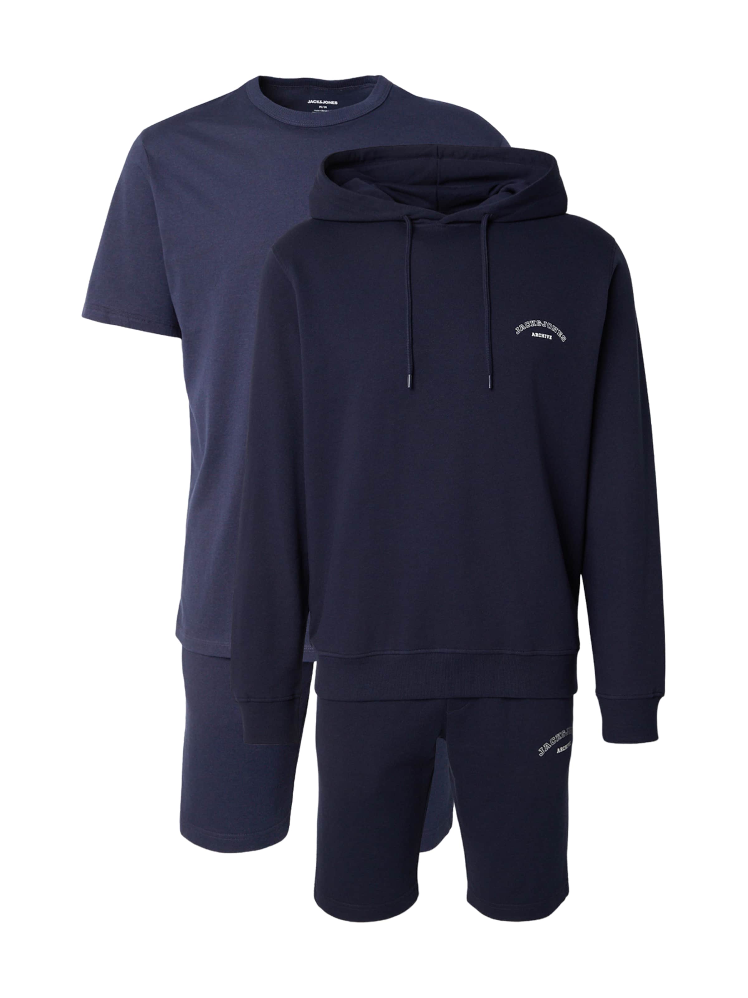 JACK & JONES Φόρμα τρεξίματος 'JJCOLLEGE' σε XS σε ναυτικό μπλε / λευκό, Άποψη προϊόντος