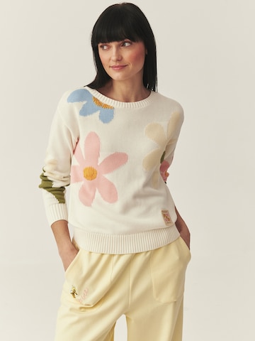 TATUUM Πουλόβερ 'May' σε λευκό: μπροστά