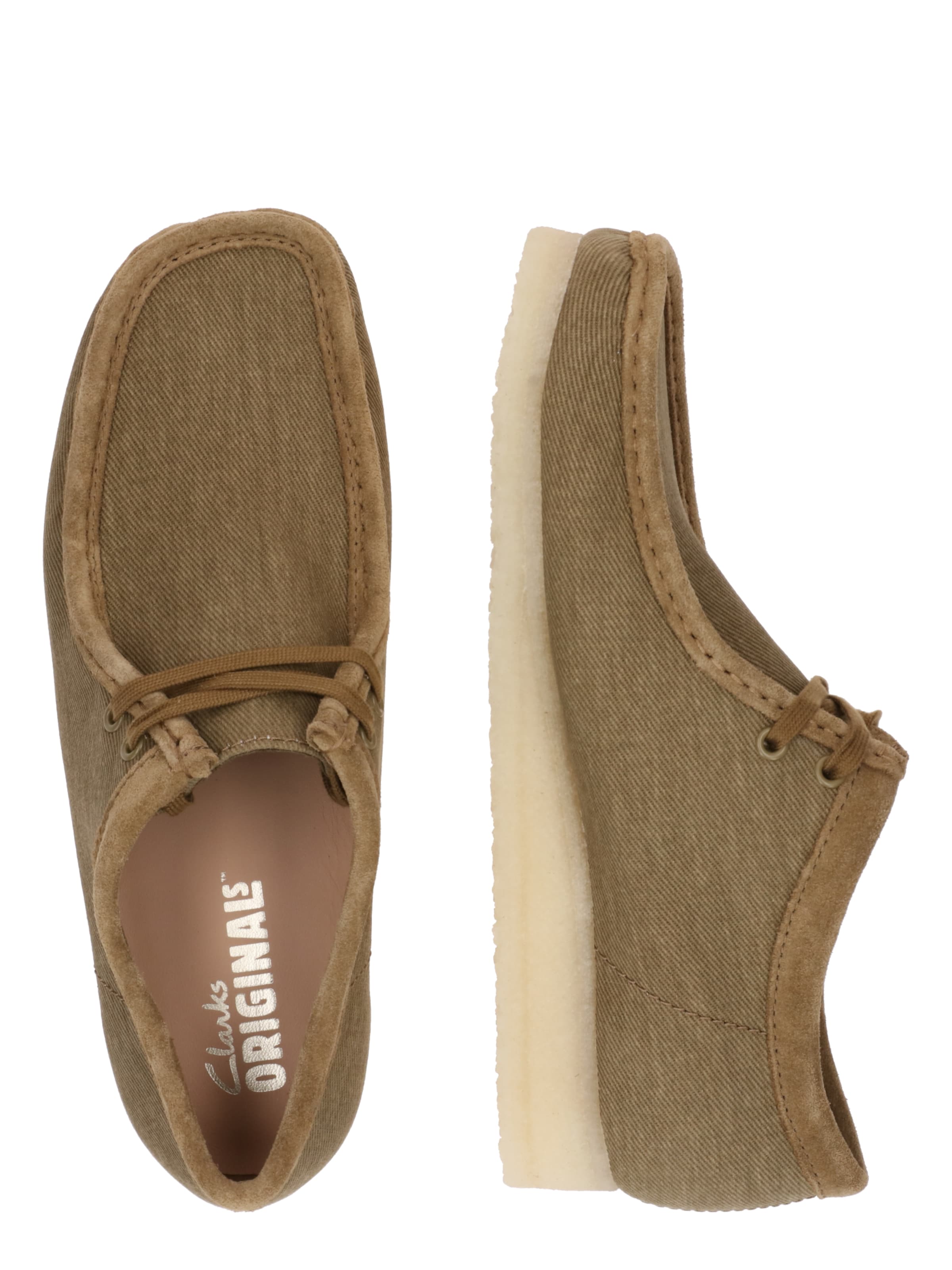Clarks Originals Mokassin 'Wallabee' in Grün