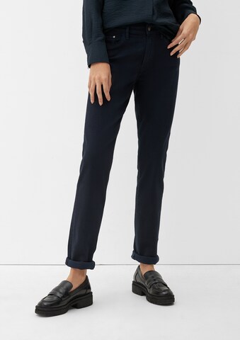 s.Oliver Slimfit Jeans in Blauw: voorkant