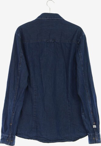 !Solid Button Up Shirt in S in Blue