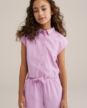 Camicia da donna di WE Fashion in lilla: frontale