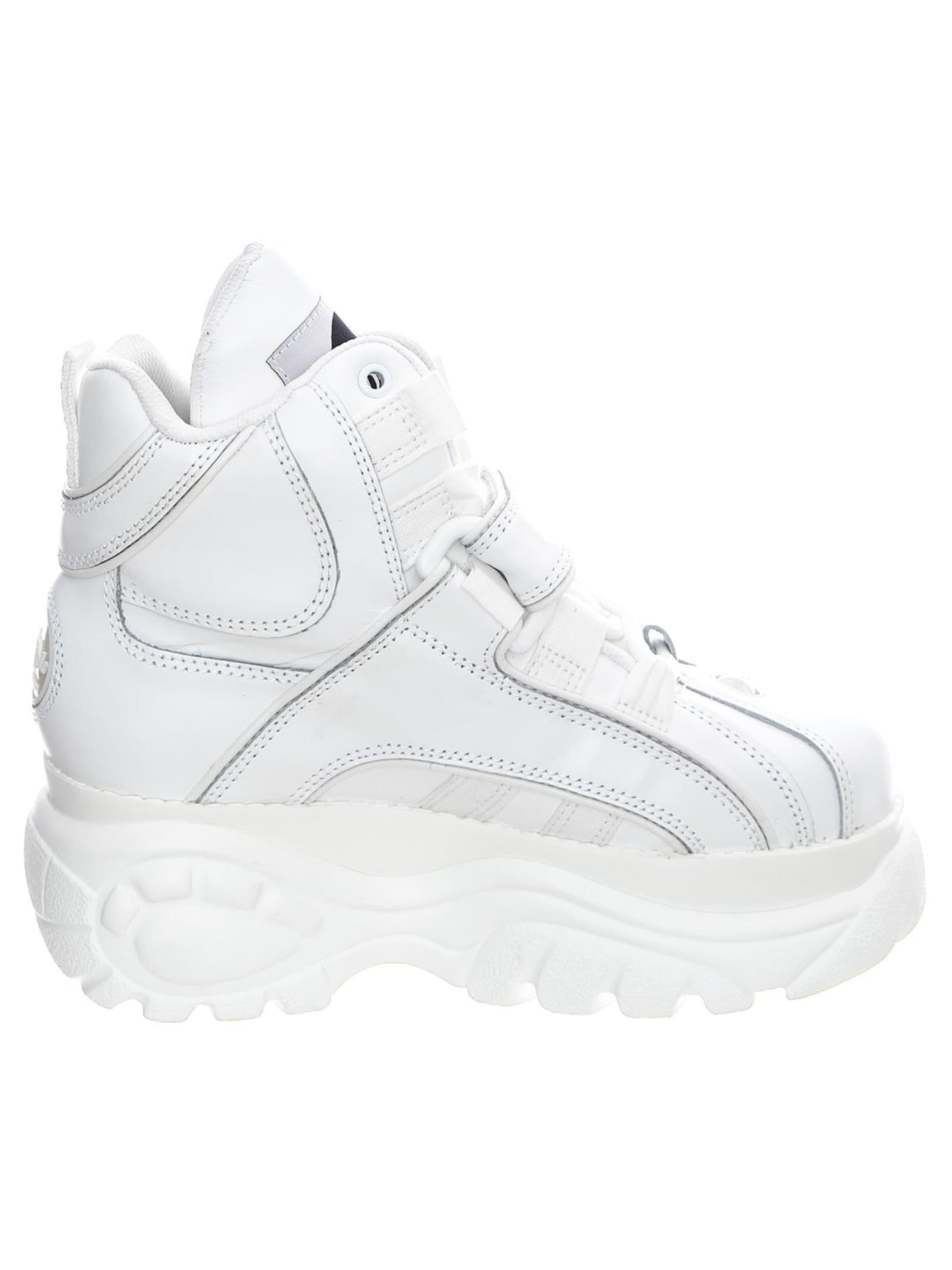 BUFFALO Buty sportowe sznurowane 'Leather 1348-14 Boots' w kolorze biały