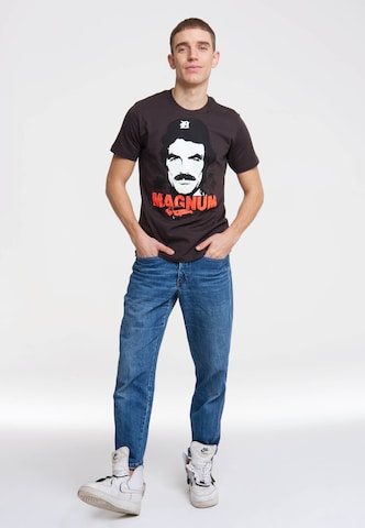 LOGOSHIRT T-Shirt "MAGNUM" in Grau