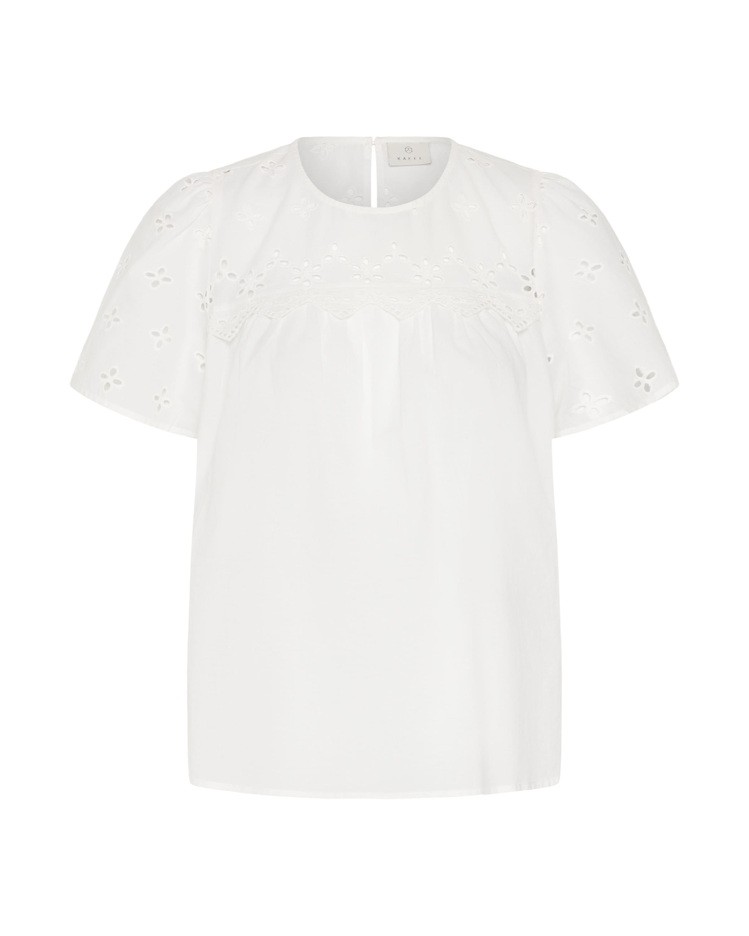 Kaffe Chemisier en XS en blanc, Vue avec produit