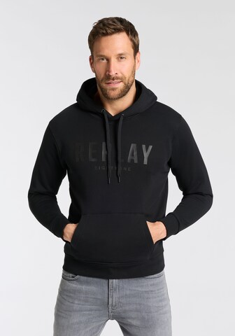 REPLAY Sweatshirt in Schwarz: Vorderseite