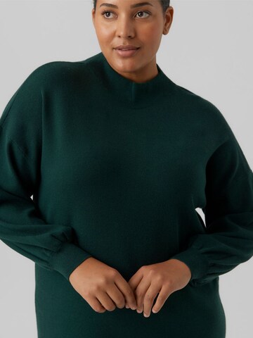 Vero Moda Curve Gebreide jurk in Groen