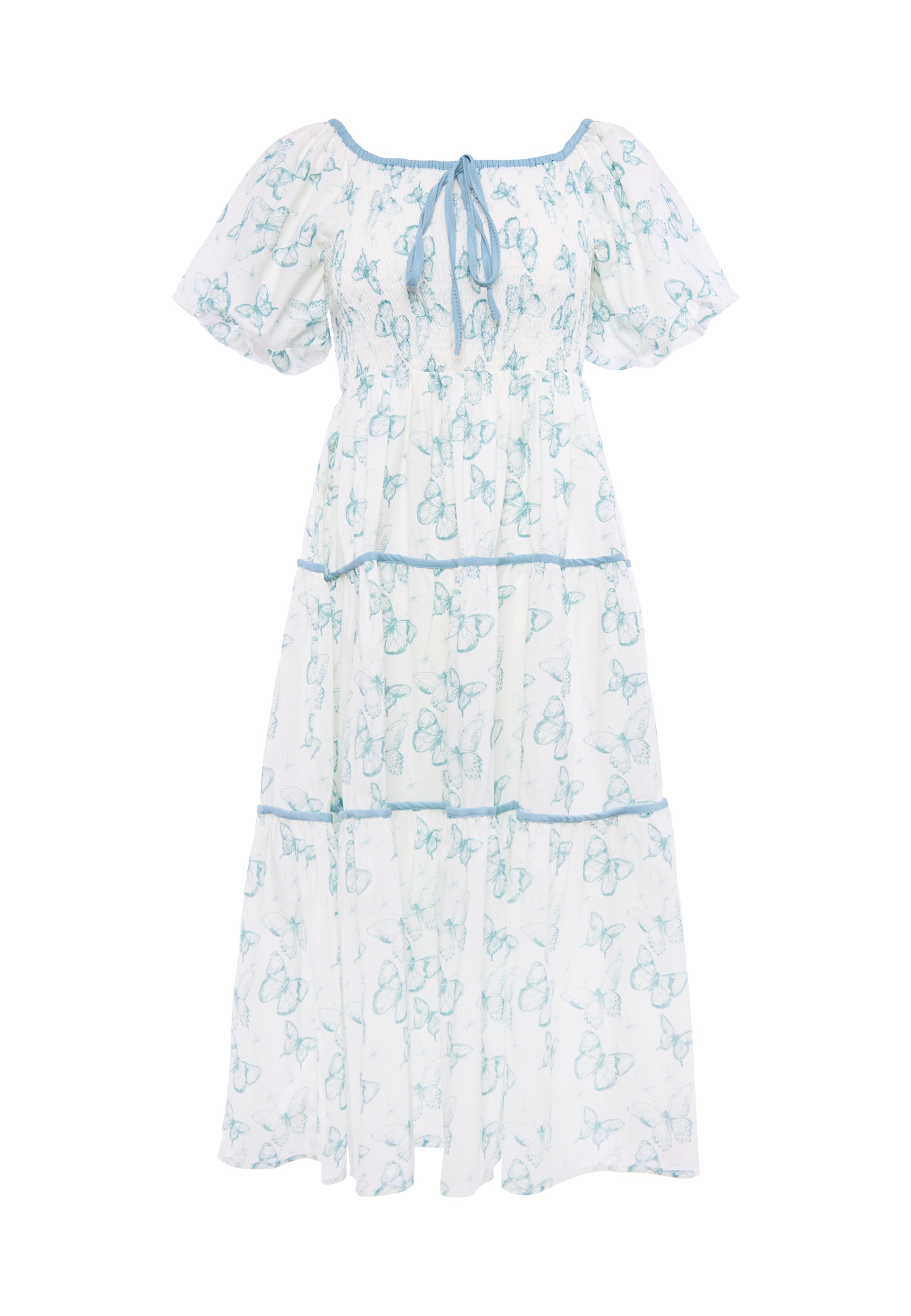 faina Dress in White: front