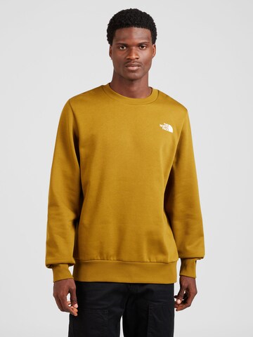 THE NORTH FACE Sweatshirt 'SIMPLE DOME' in Yellow: front