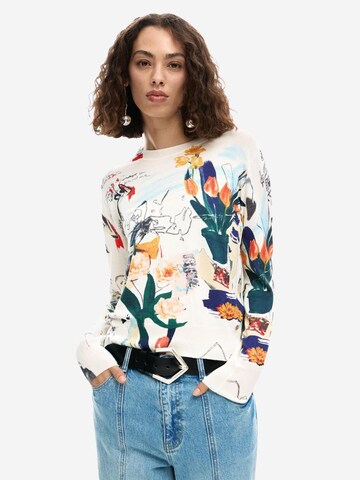 Desigual Sweater 'JERS_NANTES_LACROIX 26SWJF35' in Beige: front