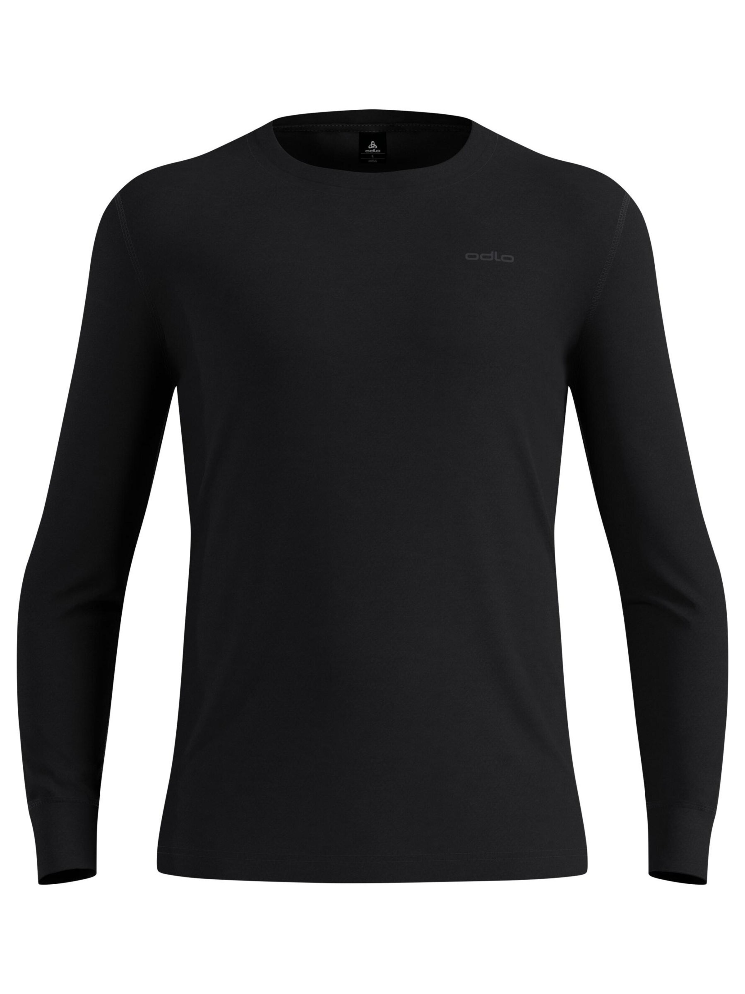 Base layer 'MERINO 200' di ODLO in nero: frontale
