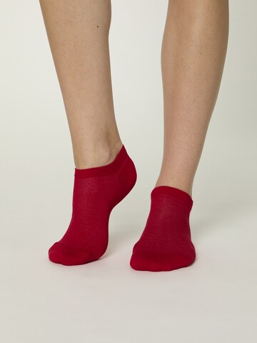 Nur Die Ankle socks ' Unisex Colour Sneaker farbige Füßlinge kurz ' in Red: front