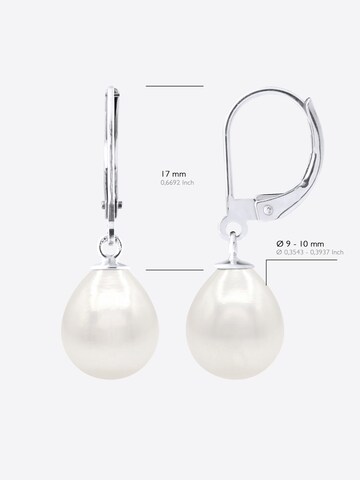 Ateliers Saint Germain Earrings 'Rive Gauche' in White