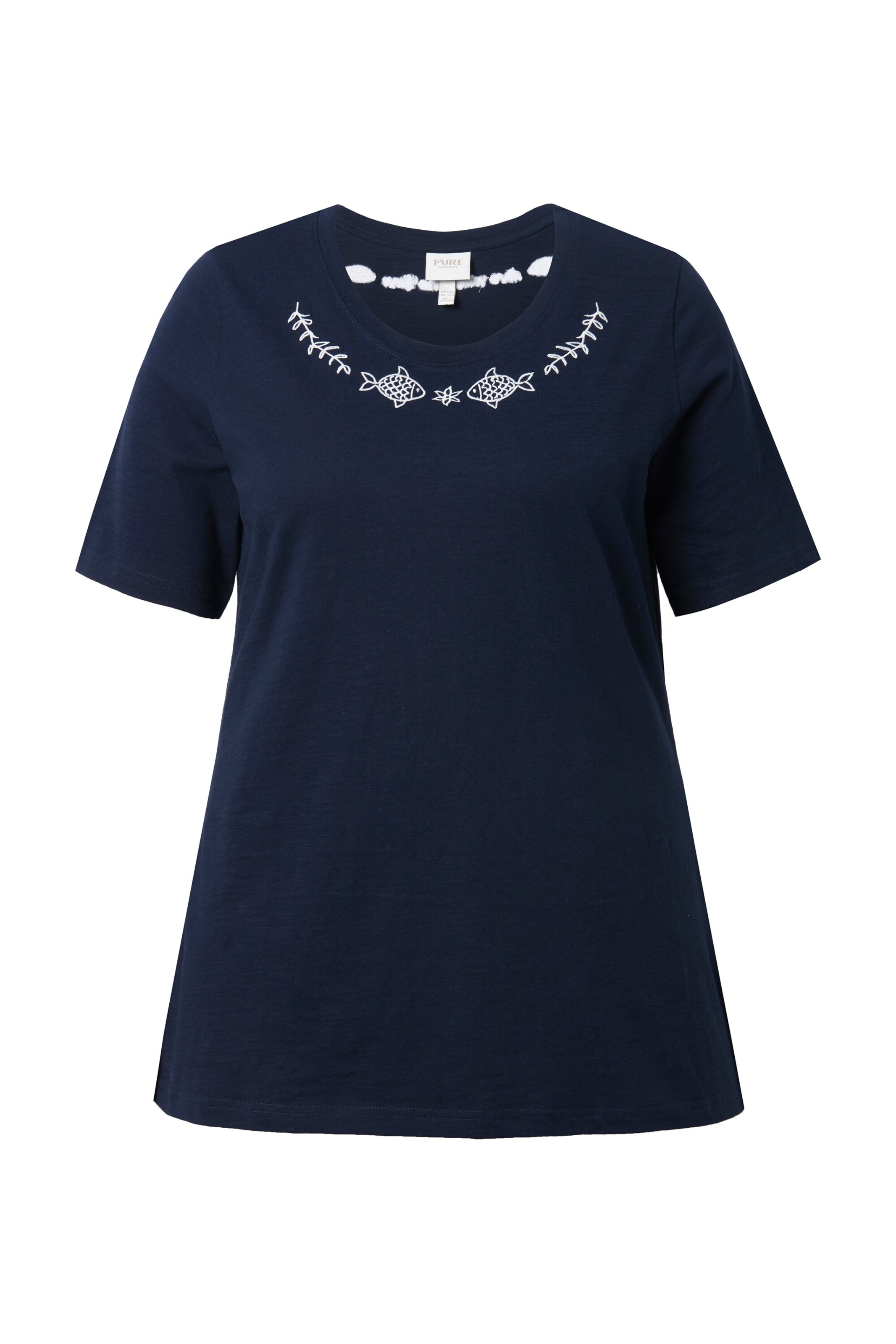 Ulla Popken Shirt in Blauw: voorkant