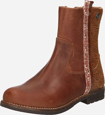 Bottes 'Naomi Nova' Braqeez en marron : devant