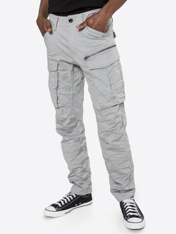 G-Star RAW Tapered Cargobroek 'Rovic 3D' in Grijs: voorkant