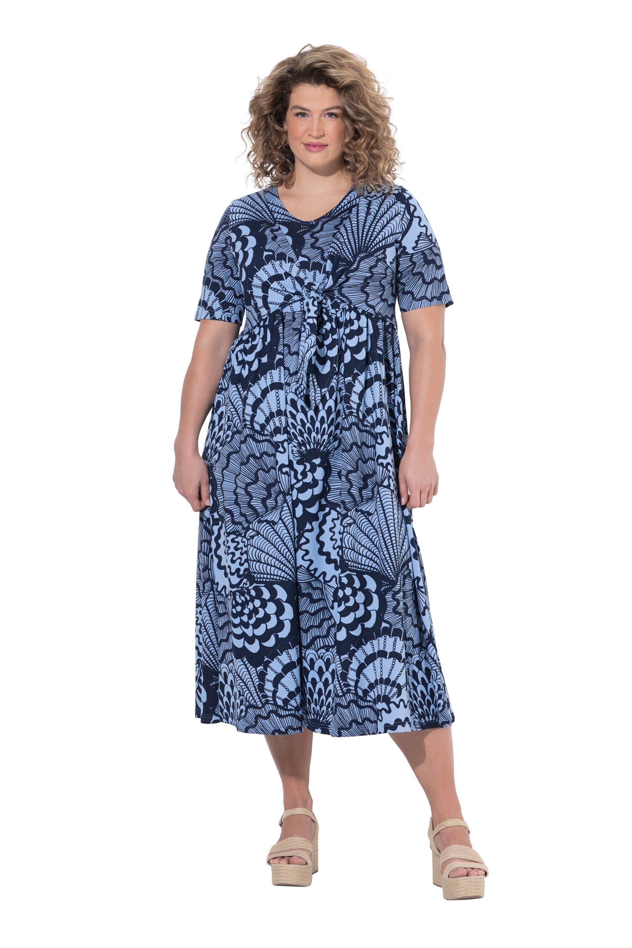 Ulla Popken Kleid in Blau: Vorderseite