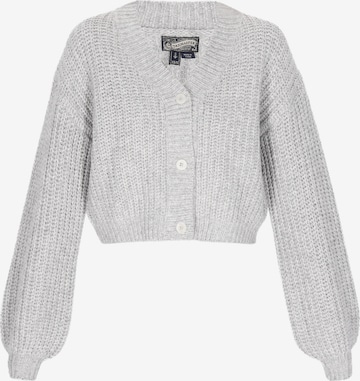 DreiMaster Vintage Knit Cardigan in Grey: front