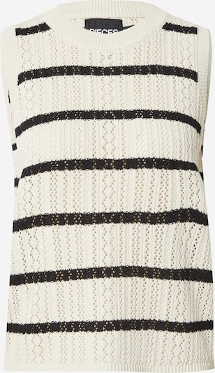 PIECES Pullunder 'PCNuka' in ecru / schwarz, Produktansicht
