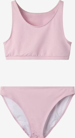 Bustier Bikini 'NKFZIMPELA' NAME IT en rose : devant
