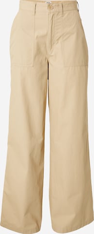 Loosefit Pantaloni cargo 'Claire' di Tommy Jeans in beige: frontale