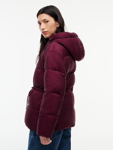 purpurinė Tommy Jeans Demisezoninė striukė