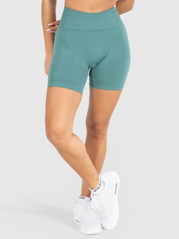 Smilodox Skinny Sportbroek 'Amaze Pro' in Groen: voorkant