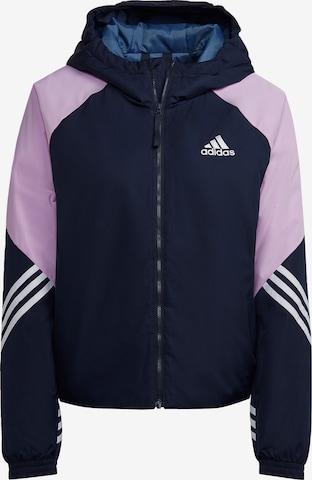 ADIDAS SPORTSWEAR Athletic Jacket in Blue: front