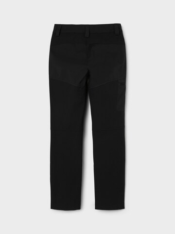 NAME IT Regular Athletic Pants 'Mose' in Black