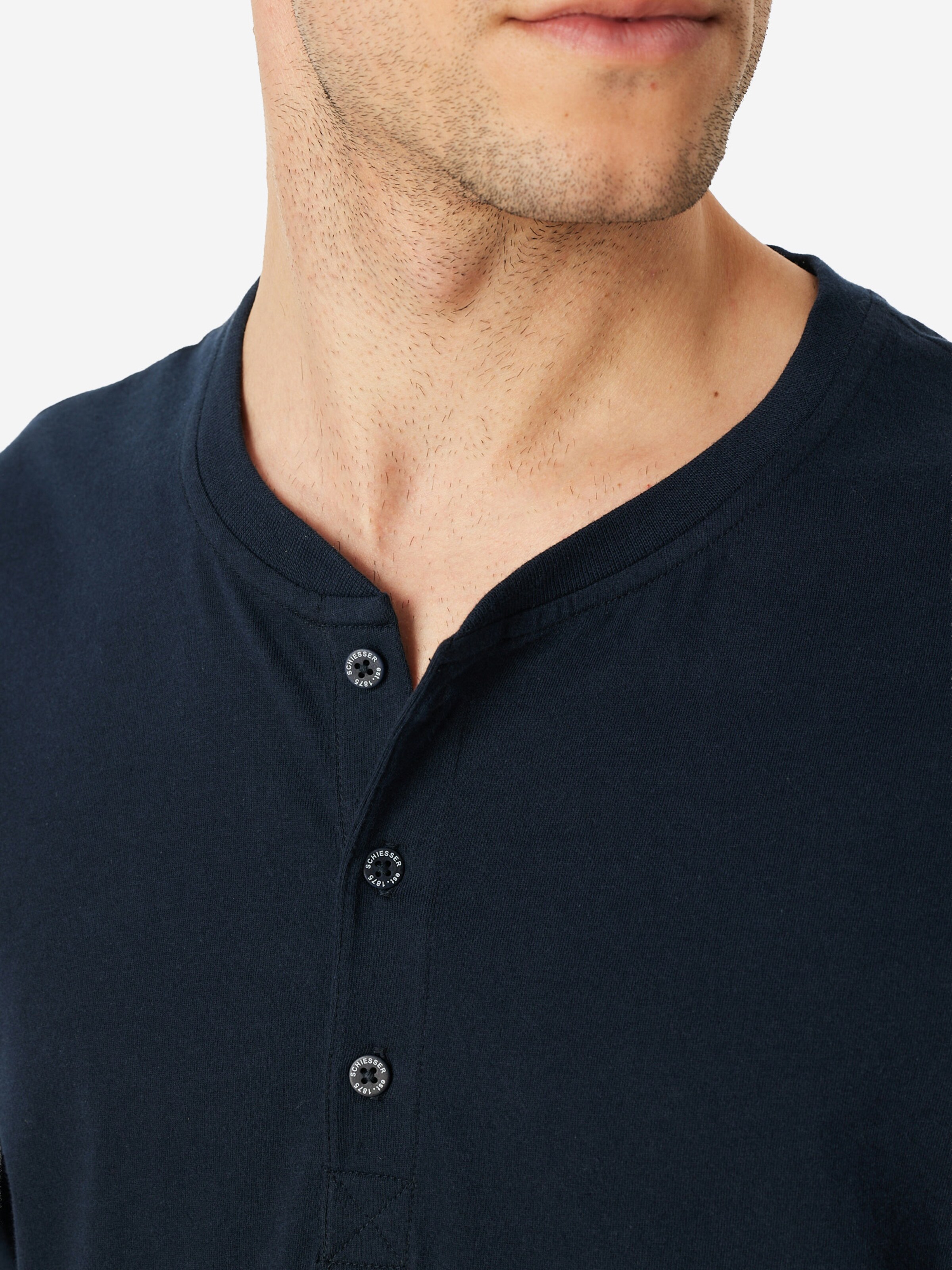 Pyjama long ' Family ' SCHIESSER en bleu