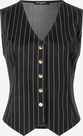 Ana Alcazar Weste 'Somina' in schwarz / weiß, Produktansicht