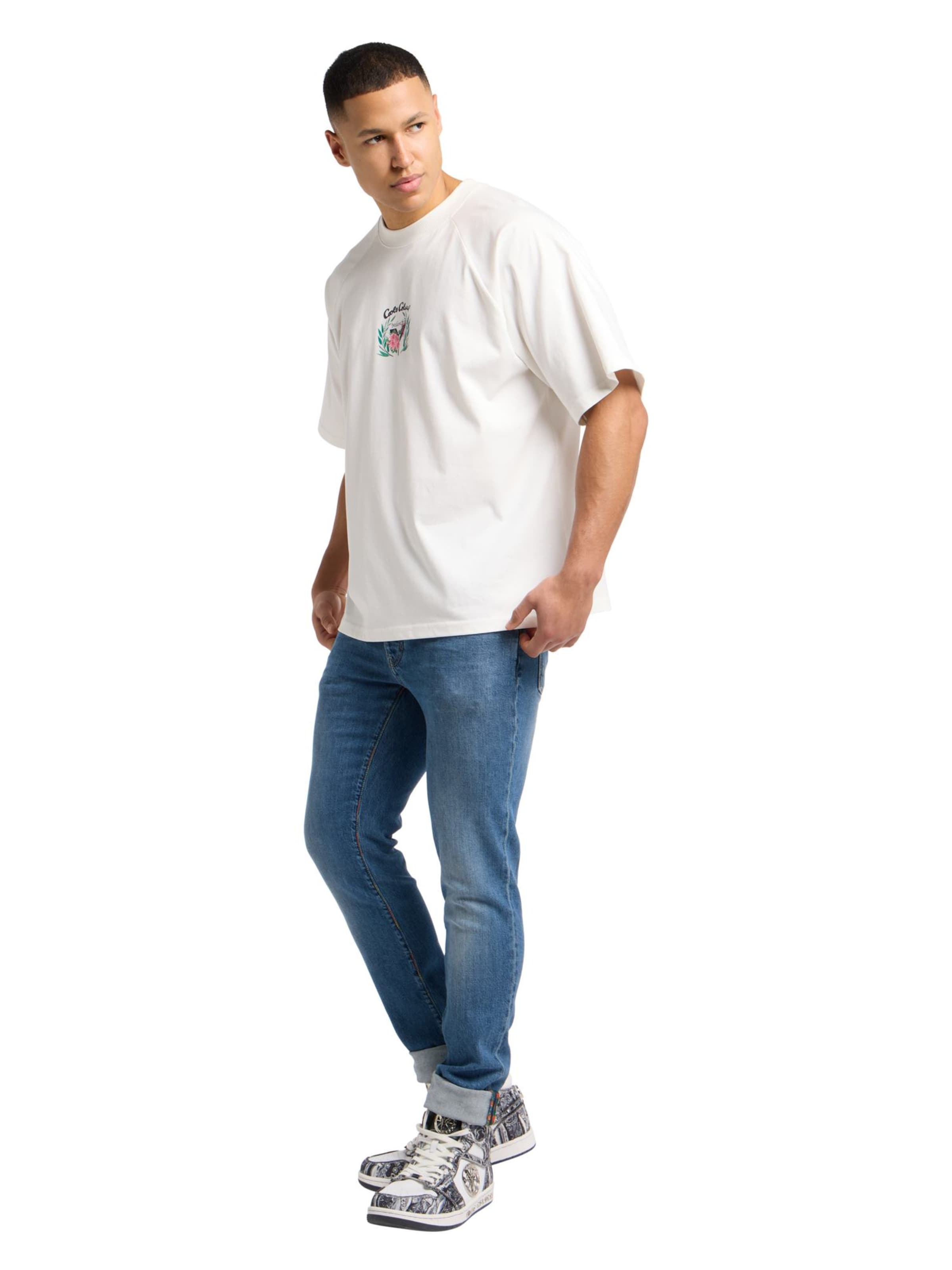 Carlo Colucci Футболка 'Egger' в Белый