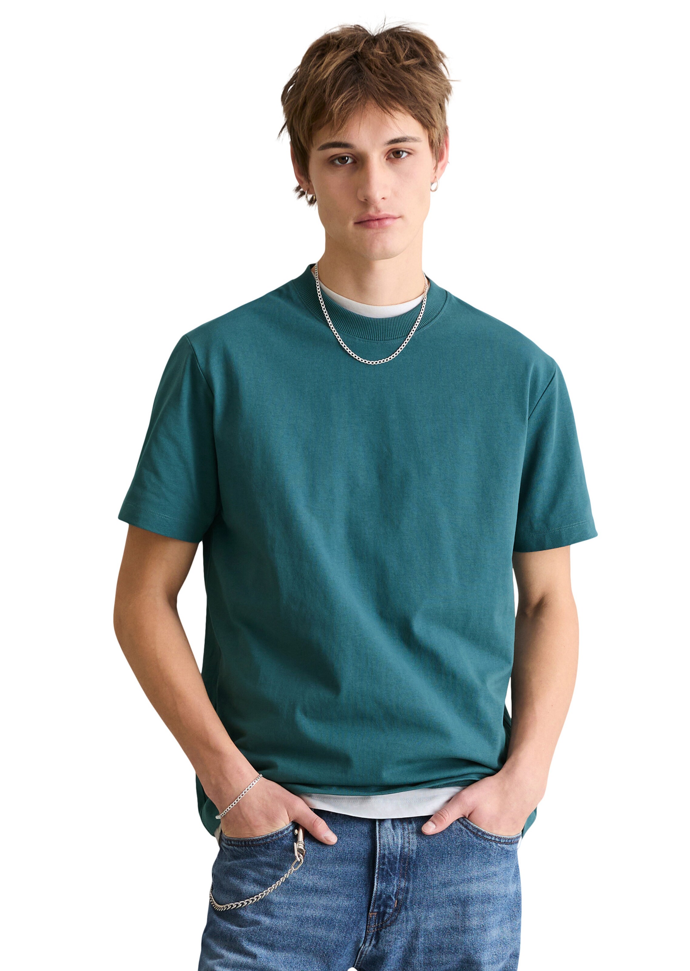 T-Shirt Marc O'Polo DENIM en vert : devant