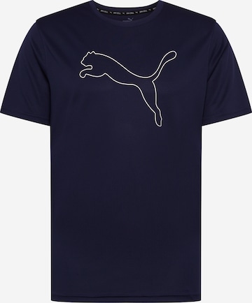 T-Shirt fonctionnel PUMA en bleu : devant