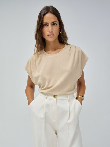 T-shirt Salsa Jeans en beige : devant