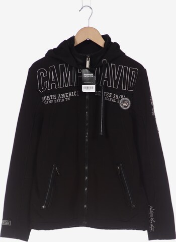 CAMP DAVID Sweatshirt & Zip-Up Hoodie in M in Black: front