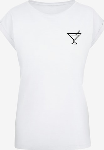 T-shirt 'Summer - Cocktail' Merchcode en blanc : devant