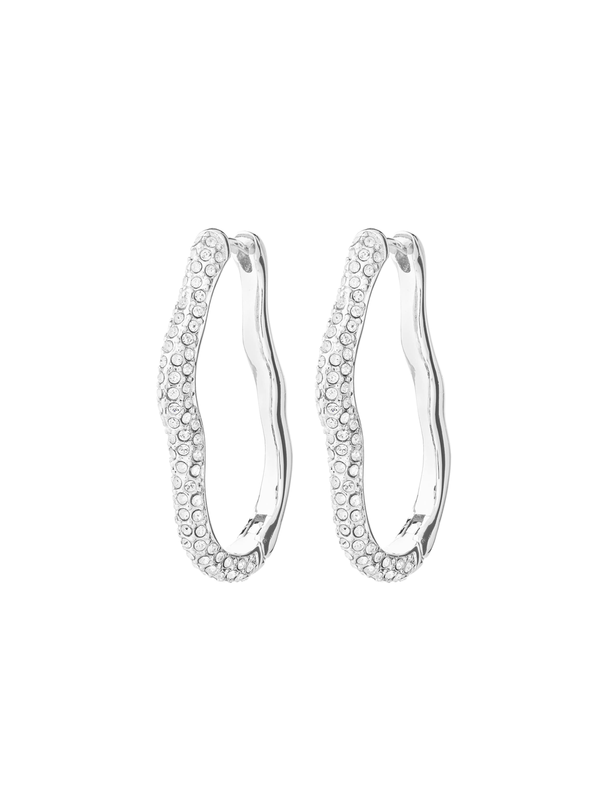 Boucles d'oreilles 'Avola' Pilgrim en argent : devant