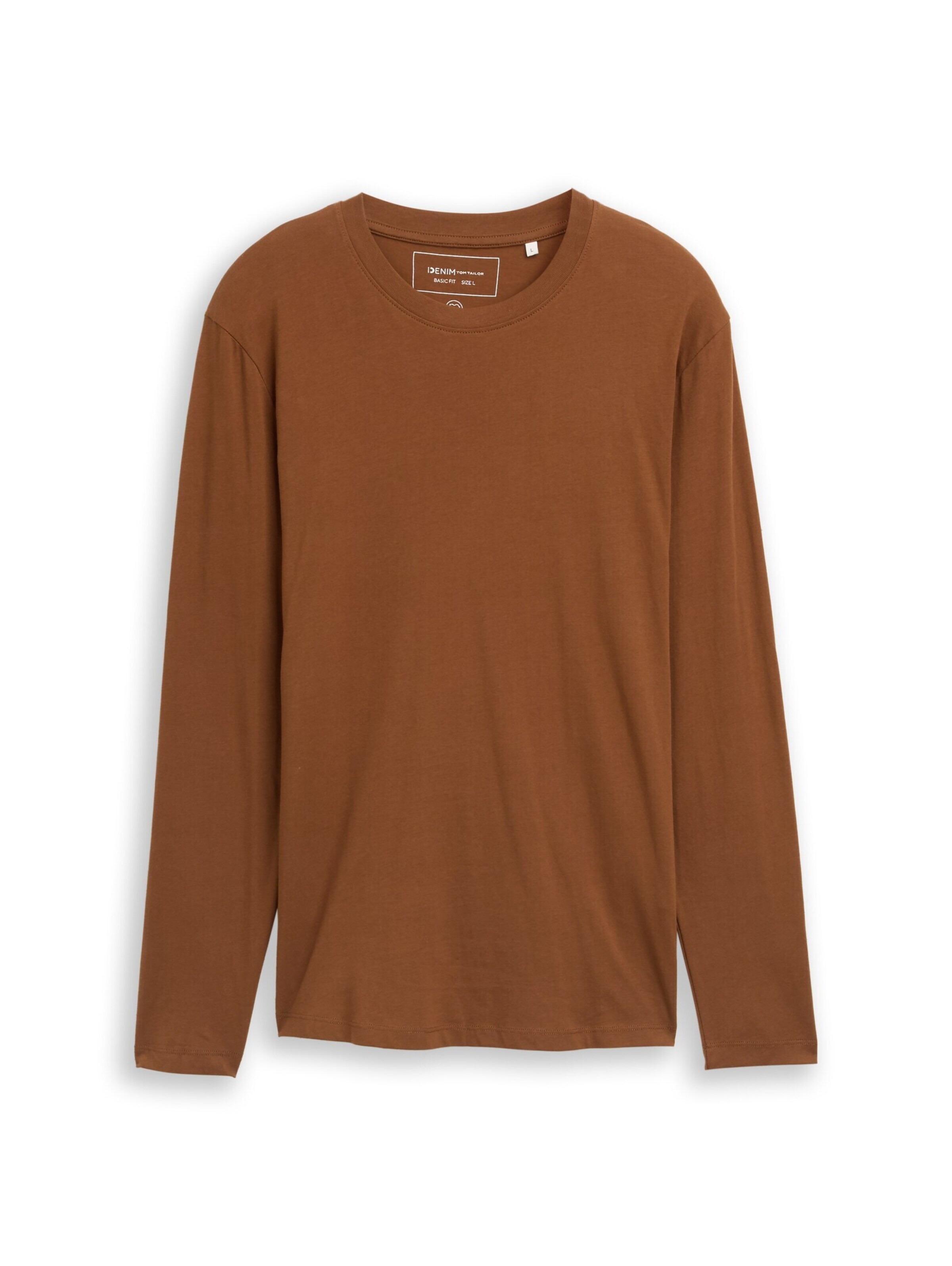 TOM TAILOR DENIM Shirt in Brown: front